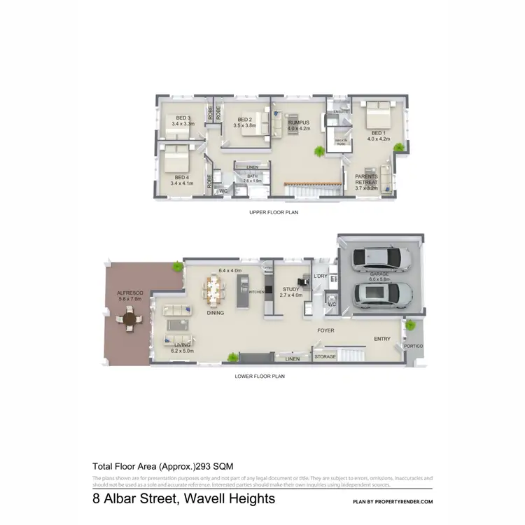 Floorplan of Homely house listing, 8 Albar Street, Wavell Heights QLD 4012
