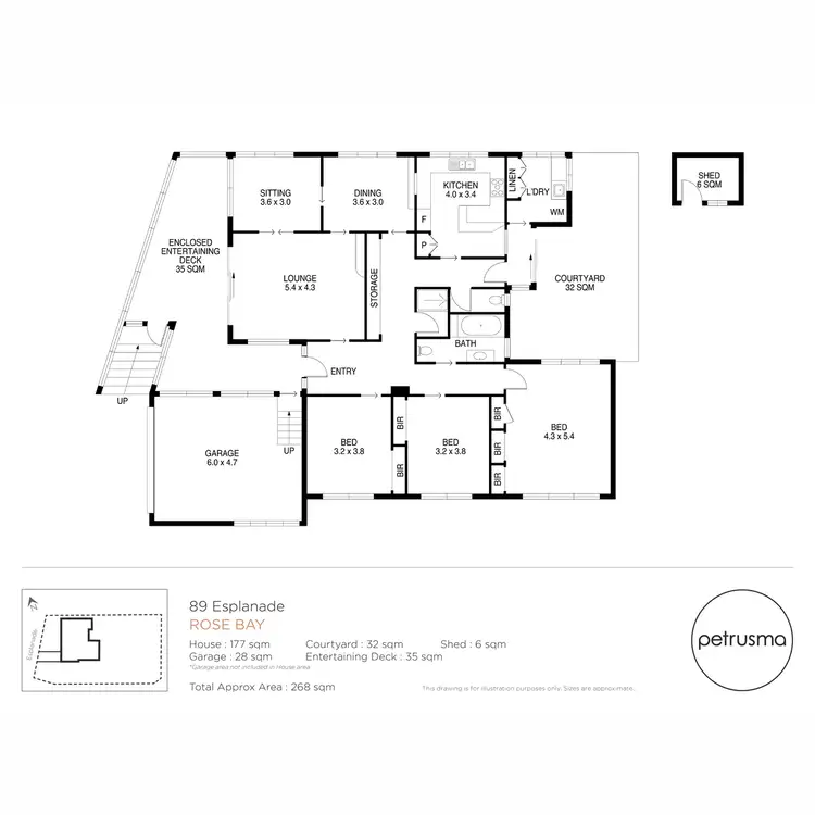 Floorplan of Homely house listing, 89 Esplanade, Rose Bay TAS 7015