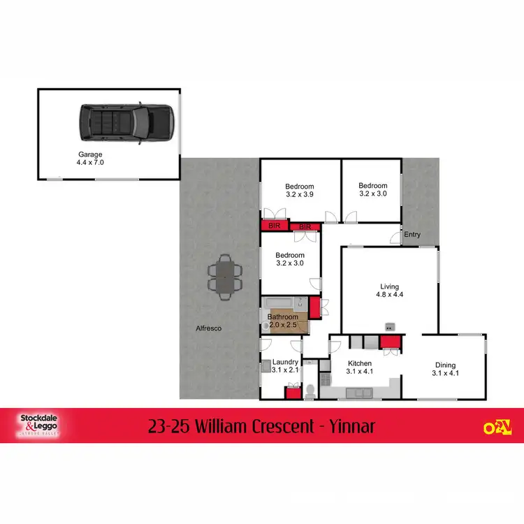Floorplan of Homely house listing, 23-25 William Crescent, Yinnar VIC 3869