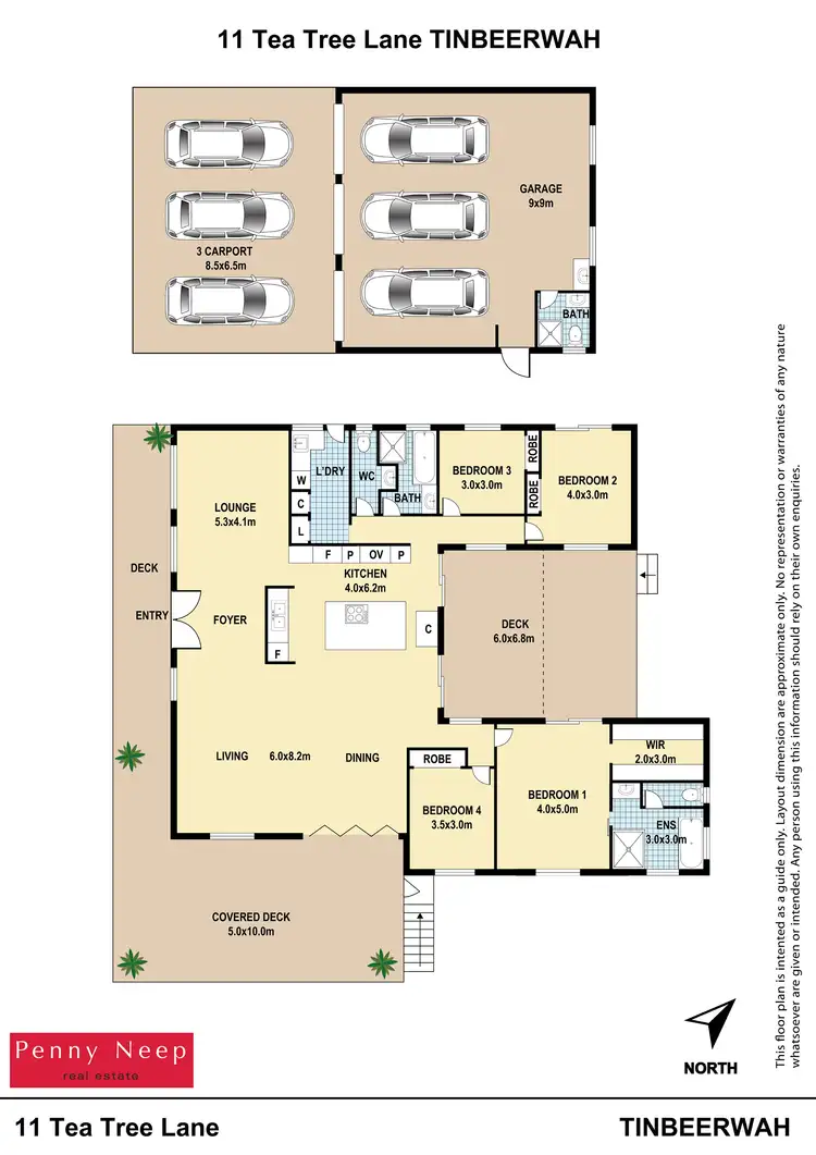 Floorplan of Homely house listing, 11 Tea Tree Lane, Tinbeerwah QLD 4563