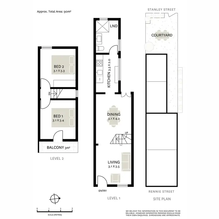 Floorplan of Homely terrace listing, 2 Rennie Street, Redfern NSW 2016