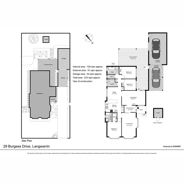 Floorplan of Homely house listing, 29 Burgess Drive, Langwarrin VIC 3910