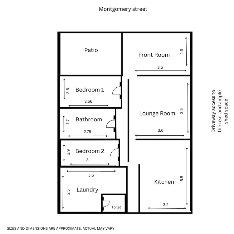 Floorplan of Homely house listing, 3 Montgomery Street, Svensson Heights QLD 4670