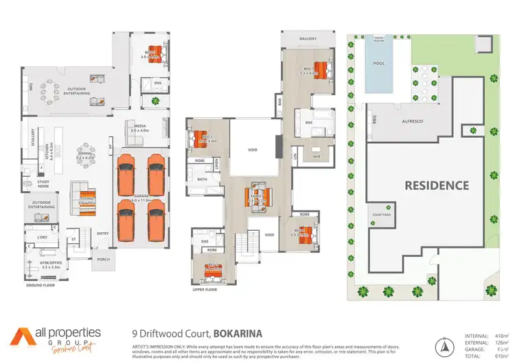 Floorplan of Homely house listing, 9 Driftwood Court, Bokarina QLD 4575