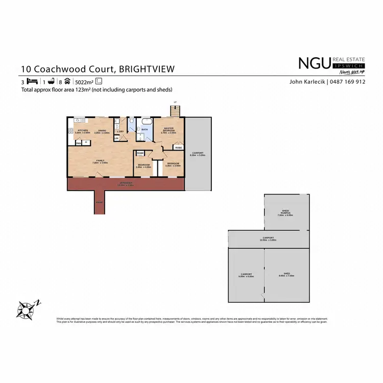 Floorplan of Homely house listing, 10 Coachwood Court, Brightview QLD 4311
