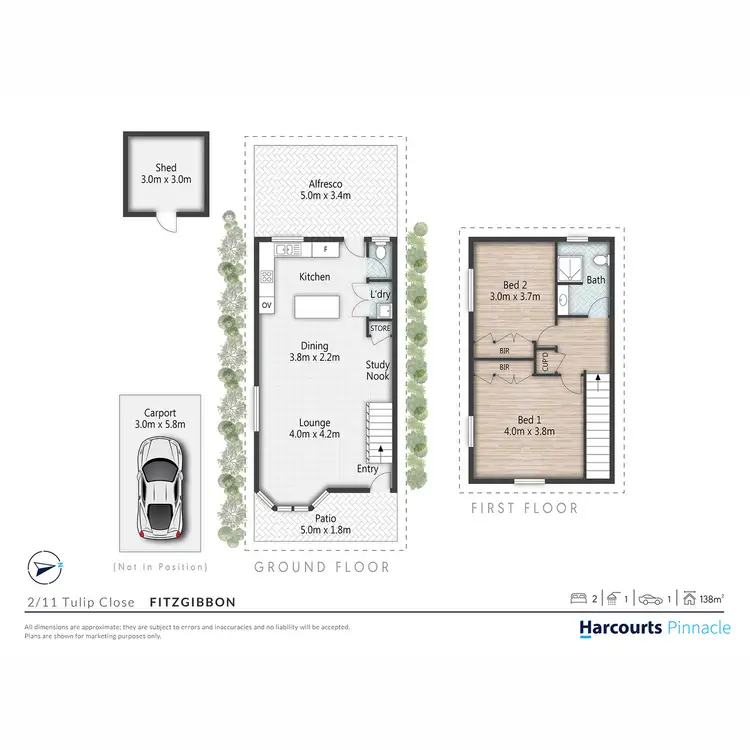 Floorplan of Homely house listing, 2/11 Tulip Close, Fitzgibbon QLD 4018