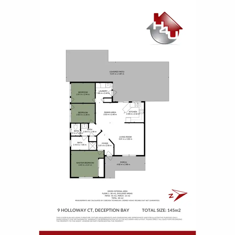 Floorplan of Homely house listing, 9 Holloway Court, Deception Bay QLD 4508