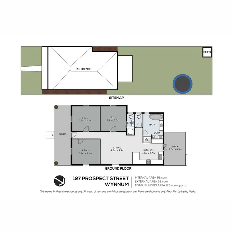 Floorplan of Homely house listing, 127 Prospect Street, Wynnum QLD 4178