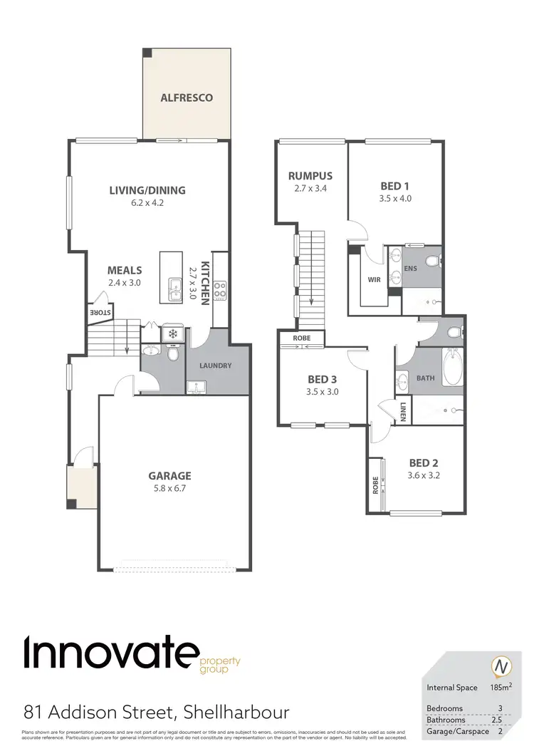 Floorplan of Homely semi-detached listing, 81 Addison Street, Shellharbour NSW 2529