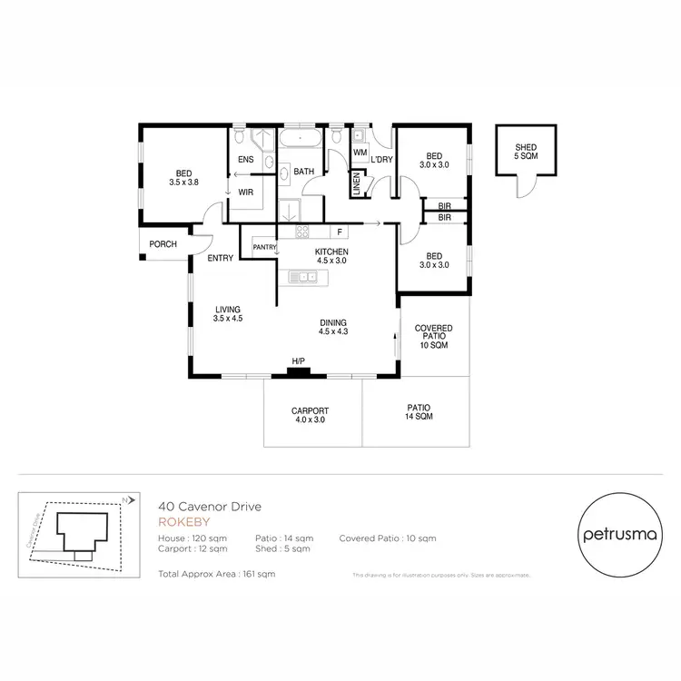 Floorplan of Homely house listing, 40 Cavenor Drive, Rokeby TAS 7019