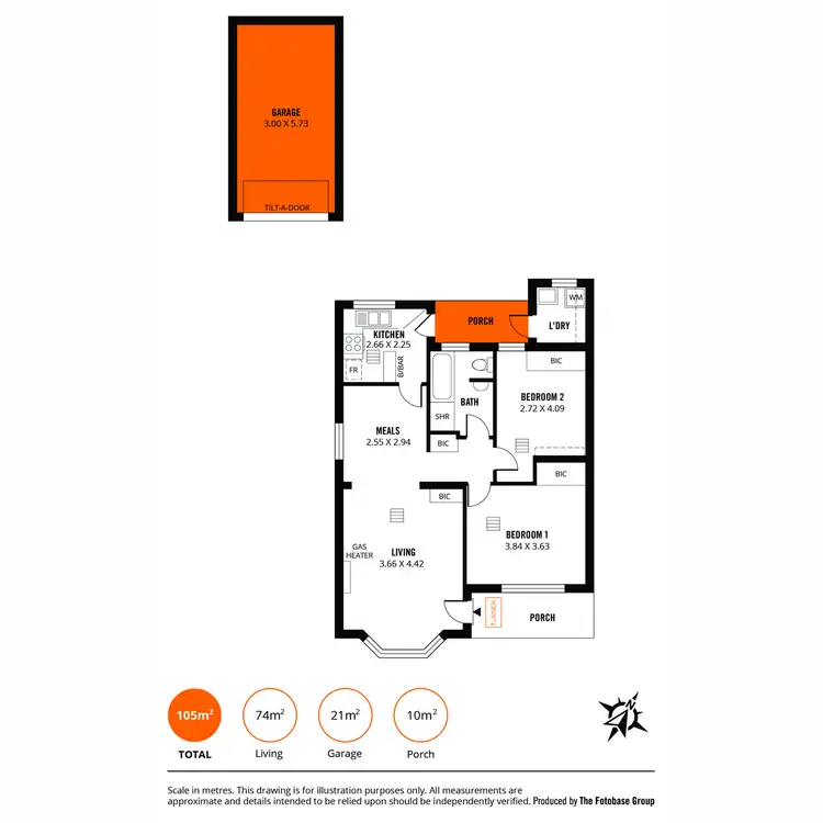 Floorplan of Homely unit listing, 6/389 Glynburn Road, Kensington Park SA 5068