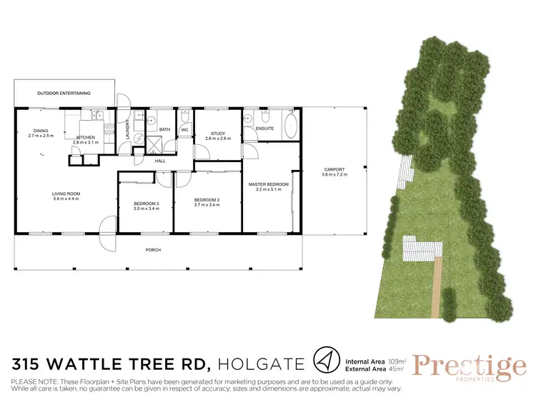 Floorplan of Homely rural property listing, 315 Wattle Tree Road, Holgate NSW 2250