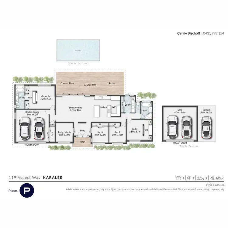 Floorplan of Homely house listing, 119 Aspect Way, Karalee QLD 4306