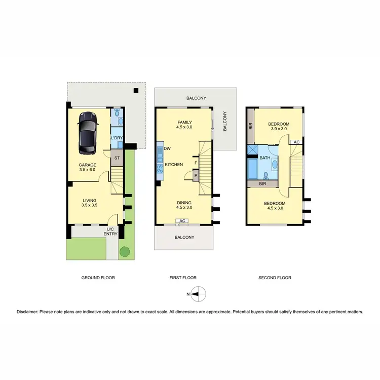 Floorplan of Homely townhouse listing, 13 Swagman Walk, Wollert VIC 3750
