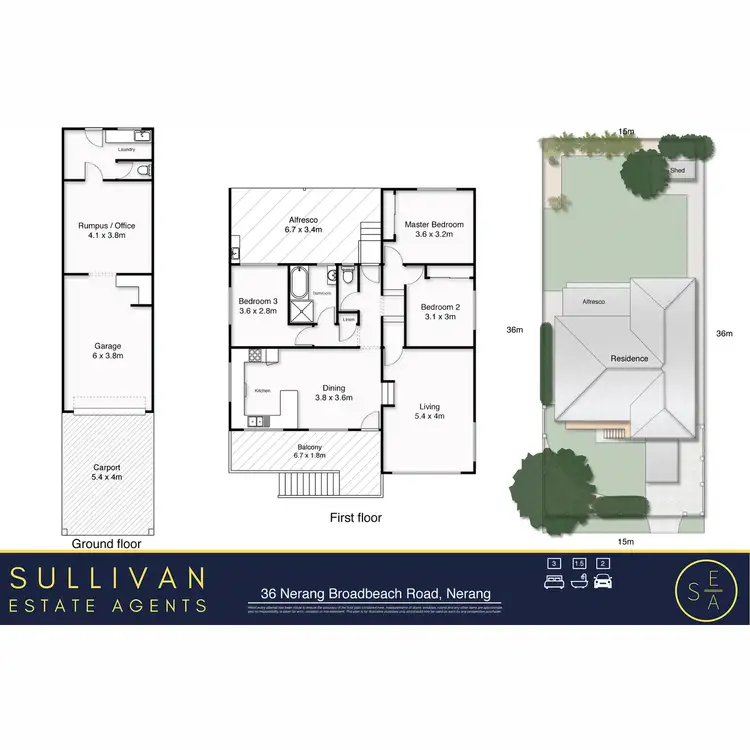 Floorplan of Homely house listing, 36 Nerang-Broadbeach Road, Nerang QLD 4211