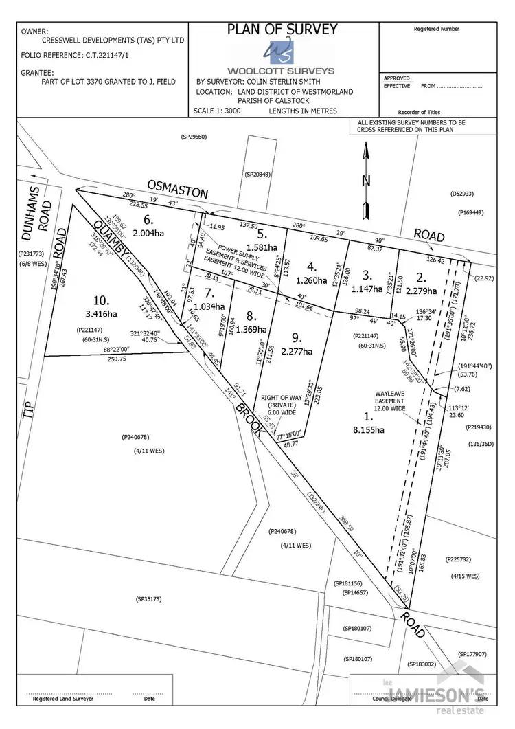 Floorplan of Homely land listing, LOT 6, 7 & 10, 175 Quamby Brook Road, Deloraine TAS 7304
