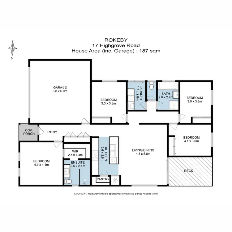 Floorplan of Homely house listing, 17 Highgrove Road, Rokeby TAS 7019