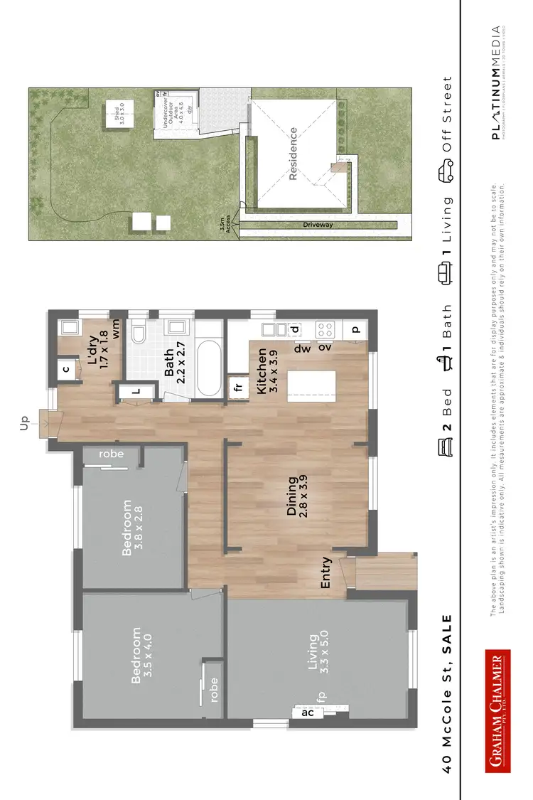 Floorplan of Homely house listing, 40 McCole Street, Sale VIC 3850