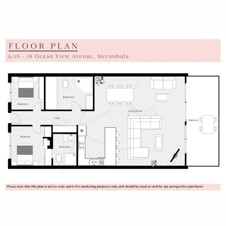Floorplan of Homely apartment listing, 9/16-18 Ocean View Avenue, Merimbula NSW 2548