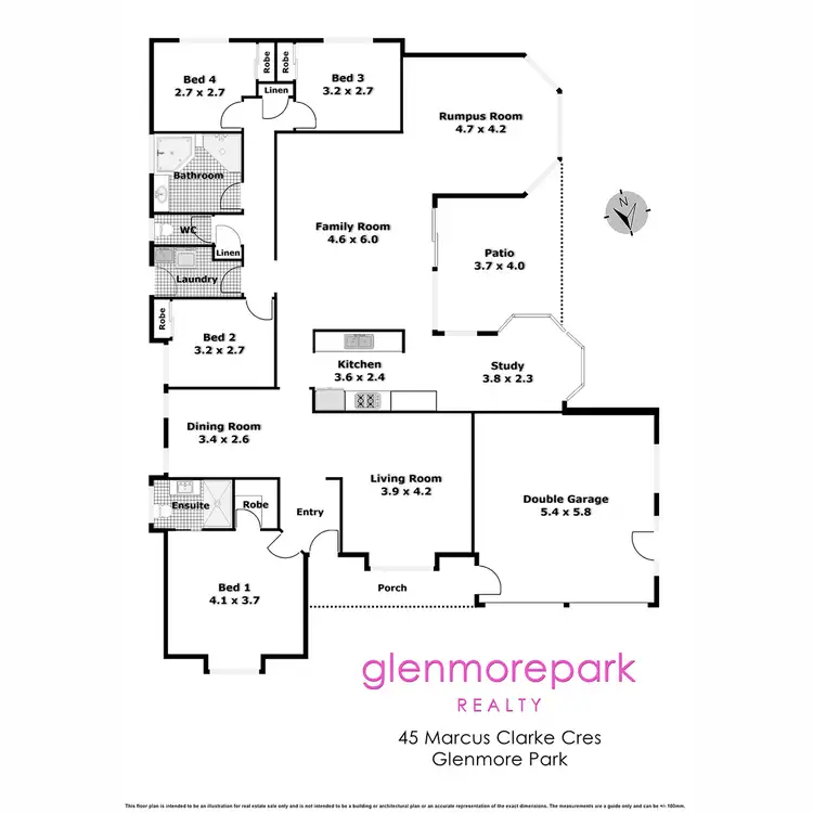 Floorplan of Homely house listing, 45 Marcus Clarke Crescent, Glenmore Park NSW 2745