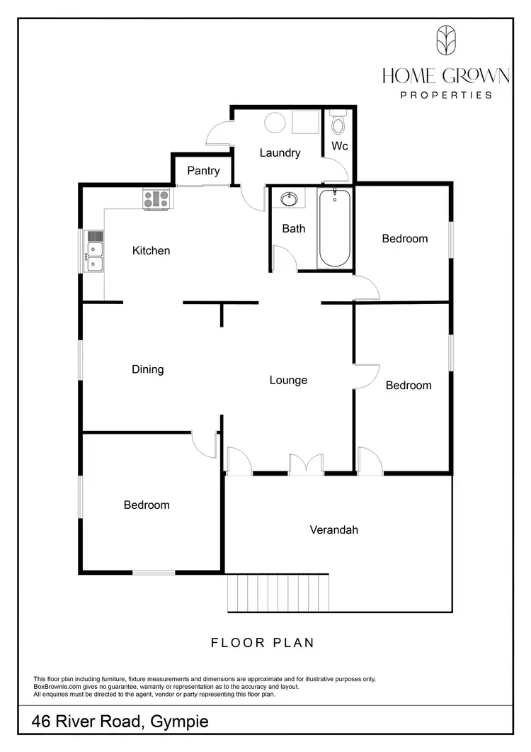 Floorplan of Homely house listing, 46 River Road, Gympie QLD 4570
