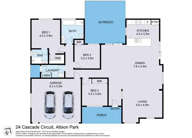 Floorplan of Homely house listing, 24 Cascade Circuit, Albion Park NSW 2527
