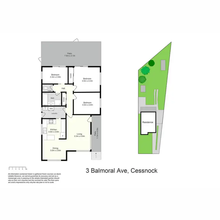 Floorplan of Homely house listing, 3 Balmoral Avenue, Cessnock NSW 2325