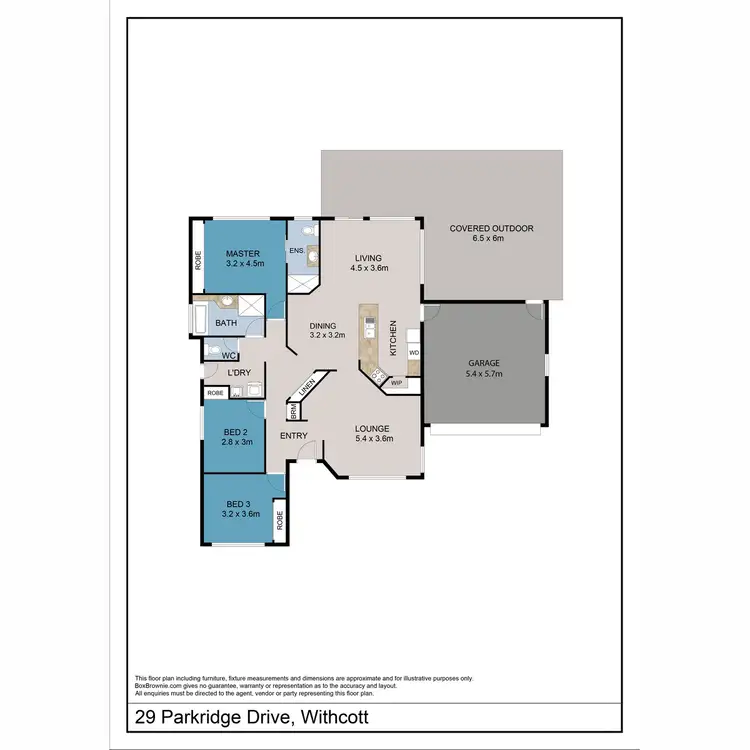 Floorplan of Homely house listing, 29 Parkridge Drive, Withcott QLD 4352