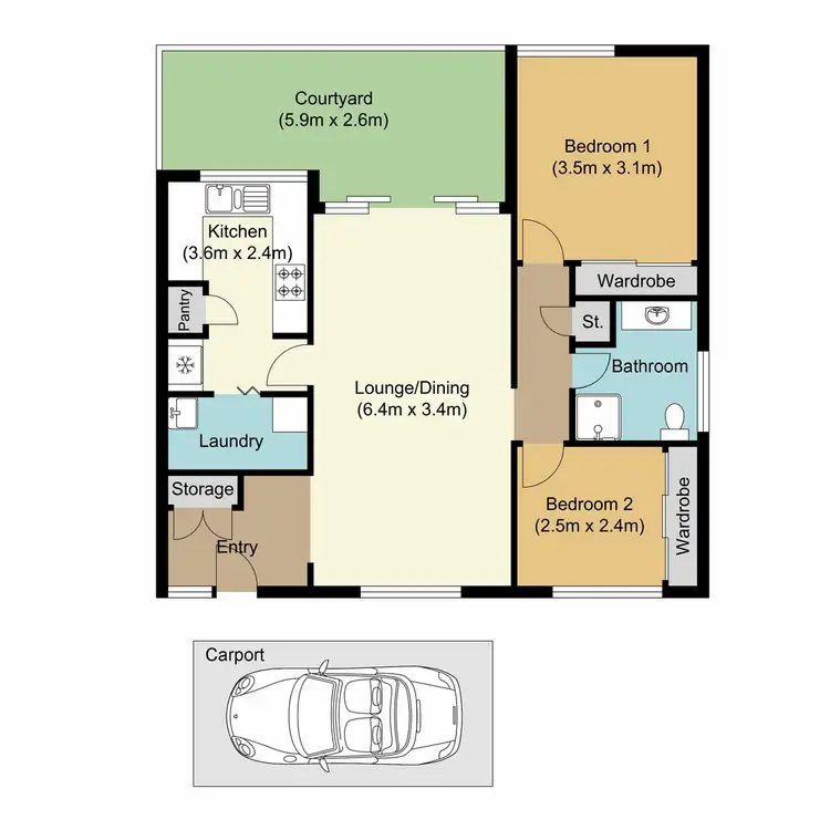 Floorplan of Homely retirement listing, 92/2 Kitchener Road, Cherrybrook NSW 2126