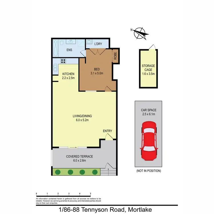 Floorplan of Homely apartment listing, 1/86-88 Tennyson Road, Mortlake NSW 2137