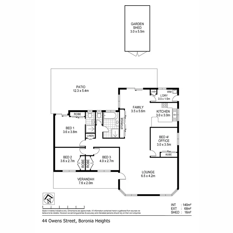 Floorplan of Homely house listing, 44 Owens Street, Boronia Heights QLD 4124
