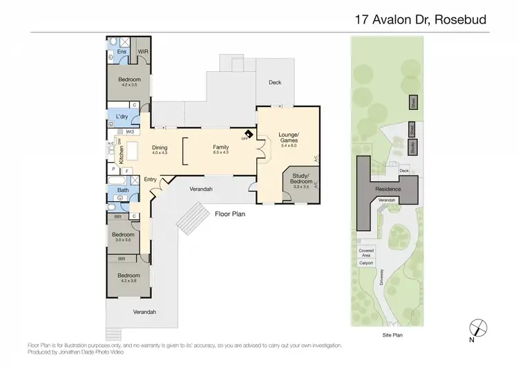 Floorplan of Homely house listing, 17 Avalon Drive, Rosebud VIC 3939