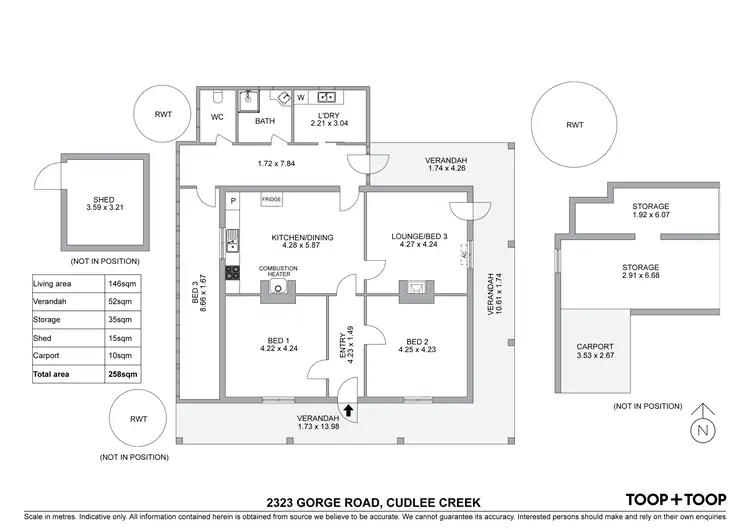 Floorplan of Homely house listing, 2323 Gorge Road, Cudlee Creek SA 5232