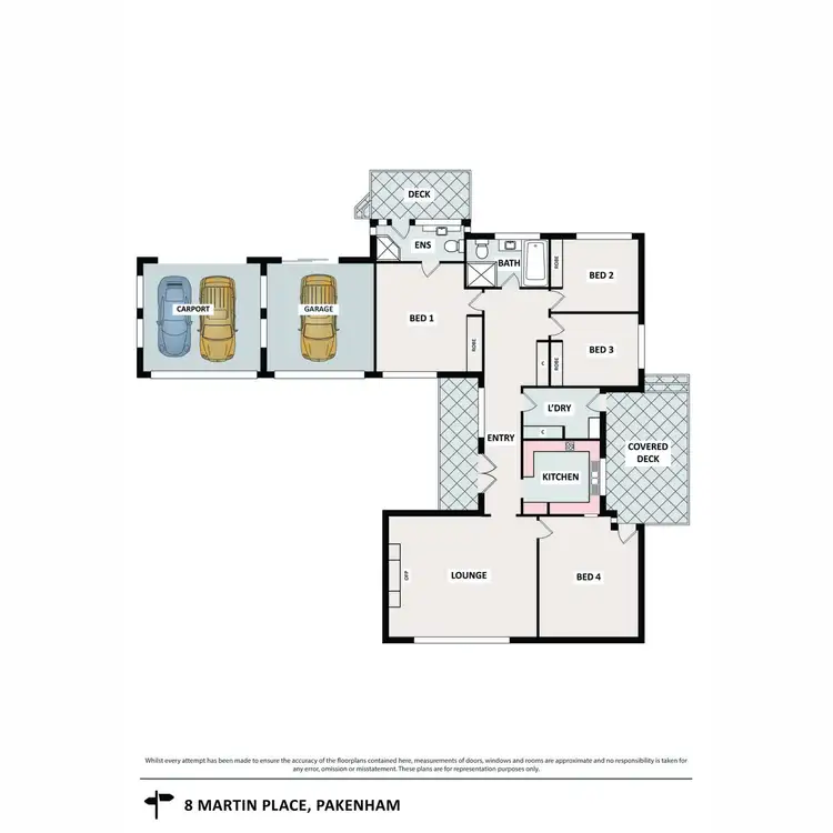 Floorplan of Homely house listing, 8 Martin Place, Pakenham VIC 3810