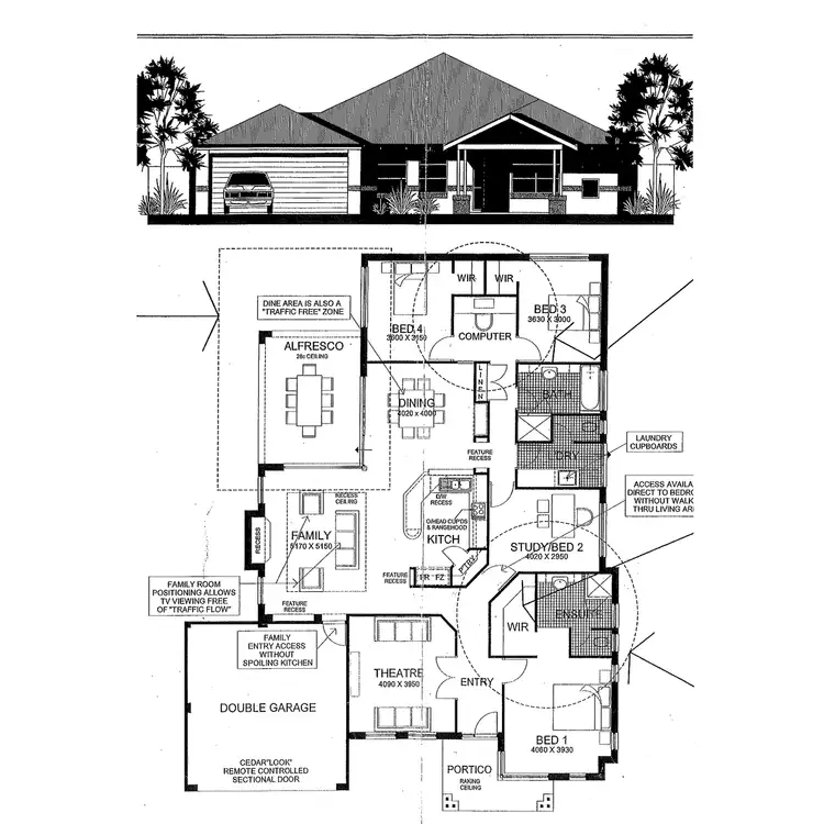 Floorplan of Homely house listing, 9 Bonnard Crescent, Ashby WA 6065