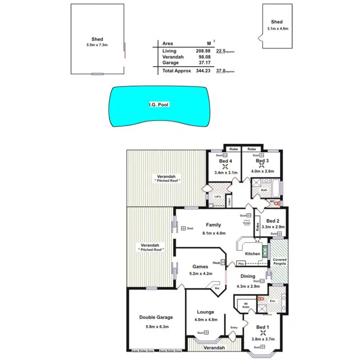 Floorplan of Homely house listing, Address available on request