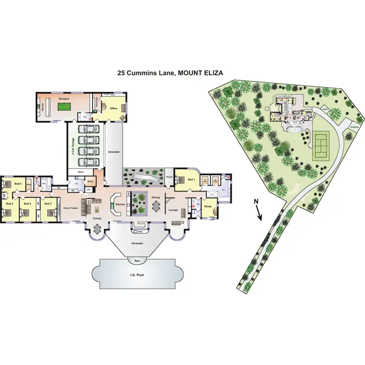 Floorplan of Homely house listing, 25 Cummins Lane, Mount Eliza VIC 3930