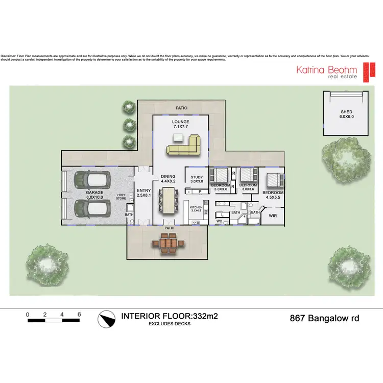 Floorplan of Homely rural property listing, 867 Bangalow Road, Bexhill NSW 2480