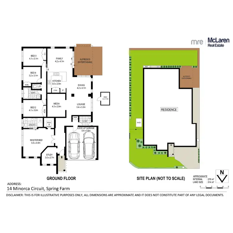 Floorplan of Homely house listing, 14 Minorca Circuit, Spring Farm NSW 2570