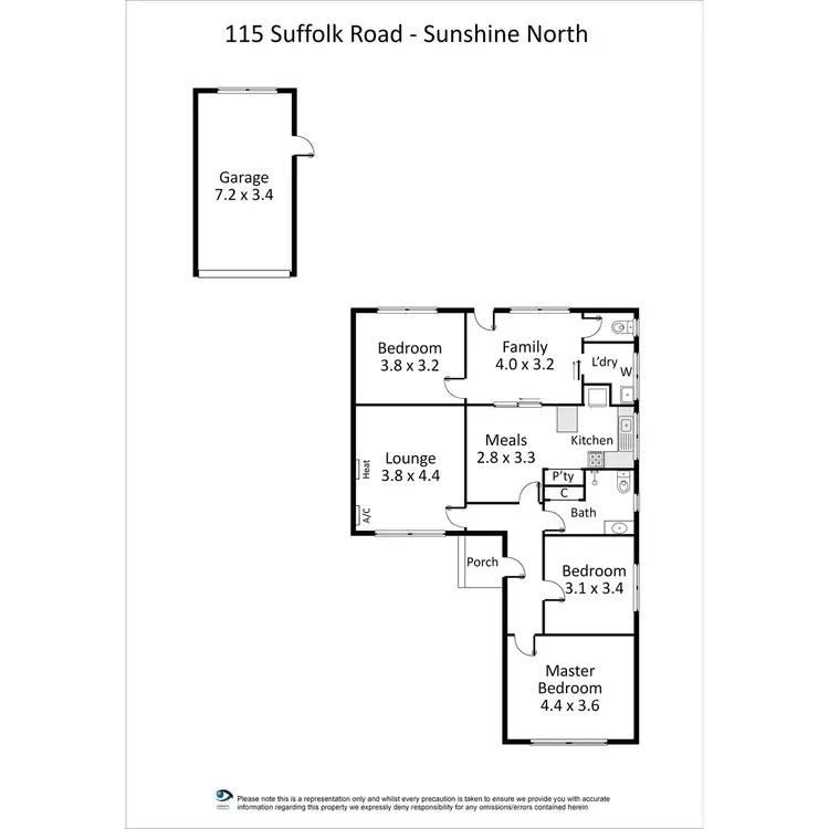Floorplan of Homely house listing, 115 Suffolk Road, Sunshine North VIC 3020