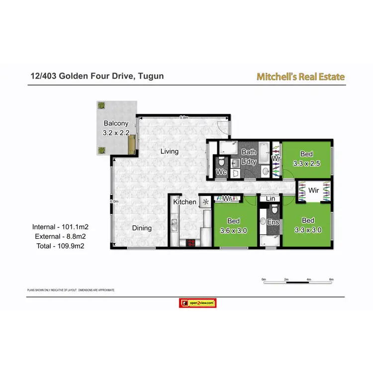 Floorplan of Homely unit listing, 12/403 Golden Four Drive, Tugun QLD 4224