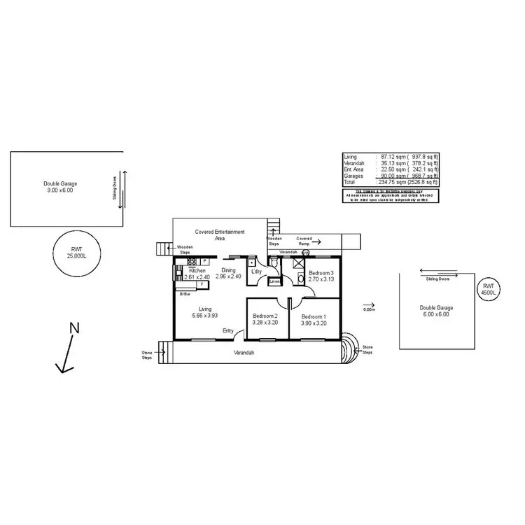 Floorplan of Homely house listing, 151 Gulf View Road, Napperby SA 5540