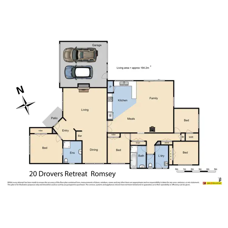 Floorplan of Homely house listing, 20 Drovers Retreat, Romsey VIC 3434