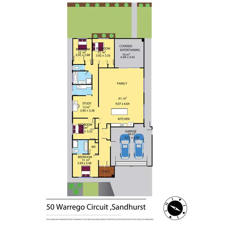 Floorplan of Homely house listing, 50 Warrego Circuit, Sandhurst VIC 3977