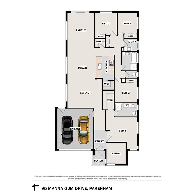 Floorplan of Homely house listing, 95 Manna Gum Drive, Pakenham VIC 3810