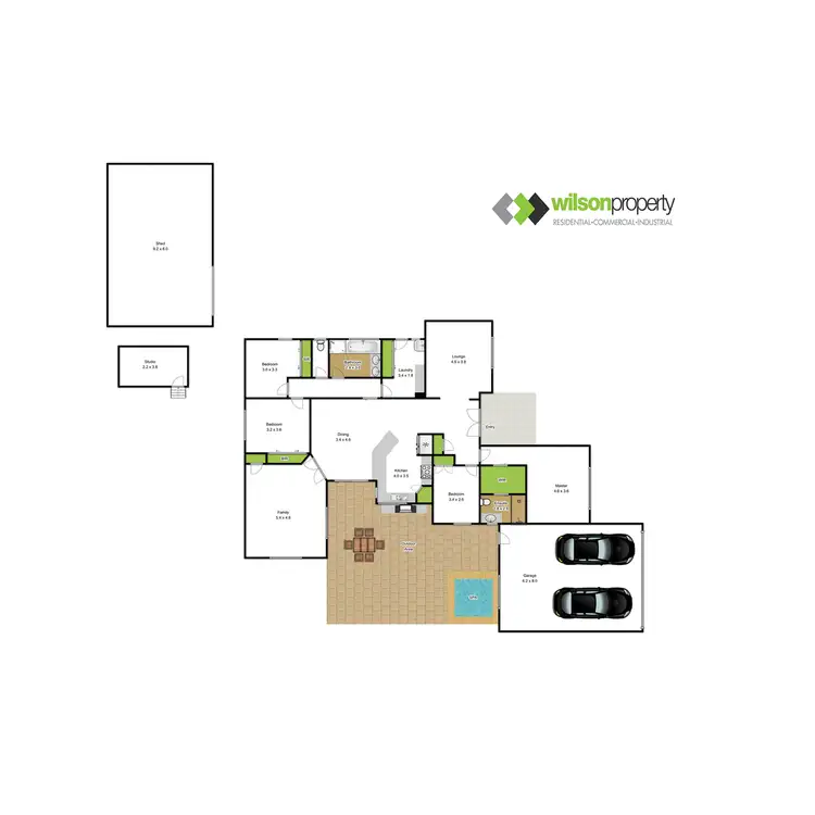 Floorplan of Homely house listing, 6 Blaxland Court, Traralgon VIC 3844