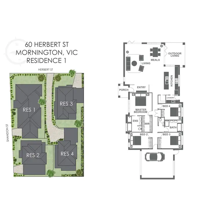 Floorplan of Homely house listing, 60 Herbert Street, Mornington VIC 3931