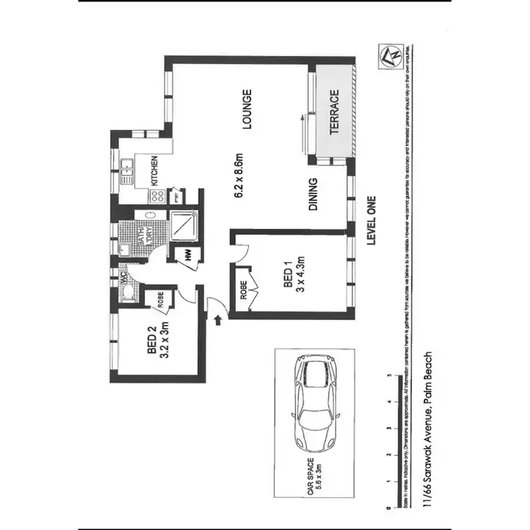 Floorplan of Homely house listing, 11/62-66 Sarawak Avenue, Palm Beach QLD 4221