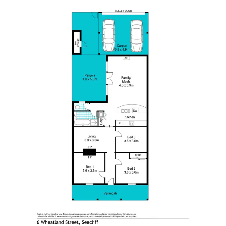 Floorplan of Homely house listing, 6 Wheatland Street, Seacliff SA 5049