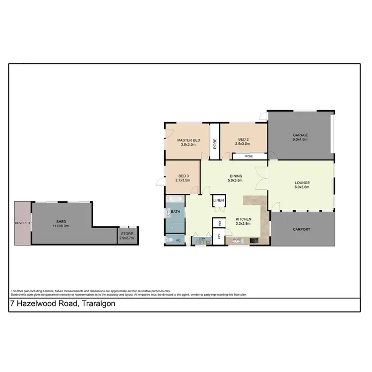 Floorplan of Homely house listing, 7 Hazelwood Road, Traralgon VIC 3844